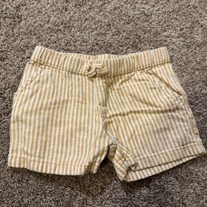 Carter's Mustard Striped Kids Shorts